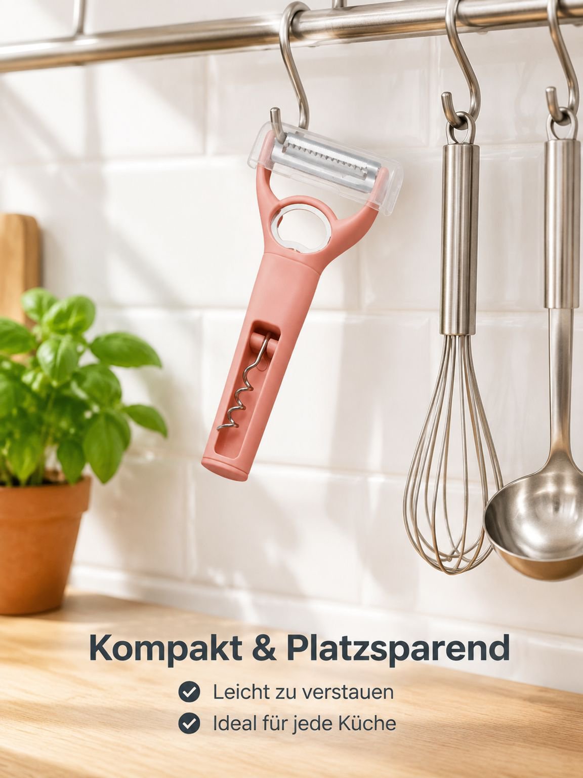 Multifunktionales Schälwerkzeug-Set aus Edelstahl: Kartoffel- und Obstschäler, Reibe