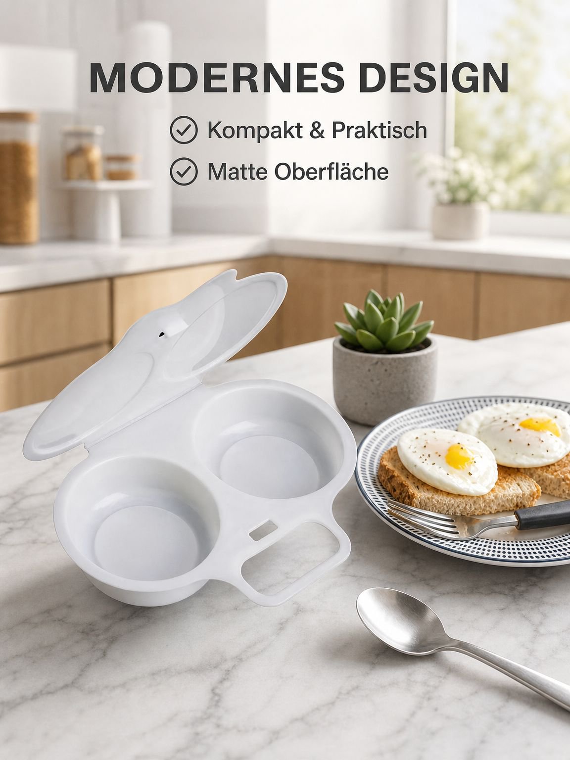 Mikrowellen-Eier-Dampfkasten