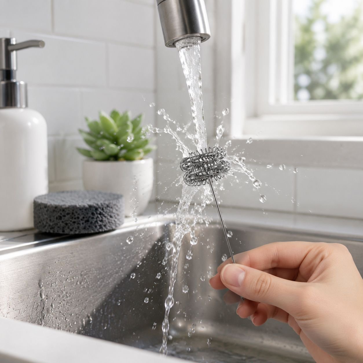 Wireless electric handheld milk frother