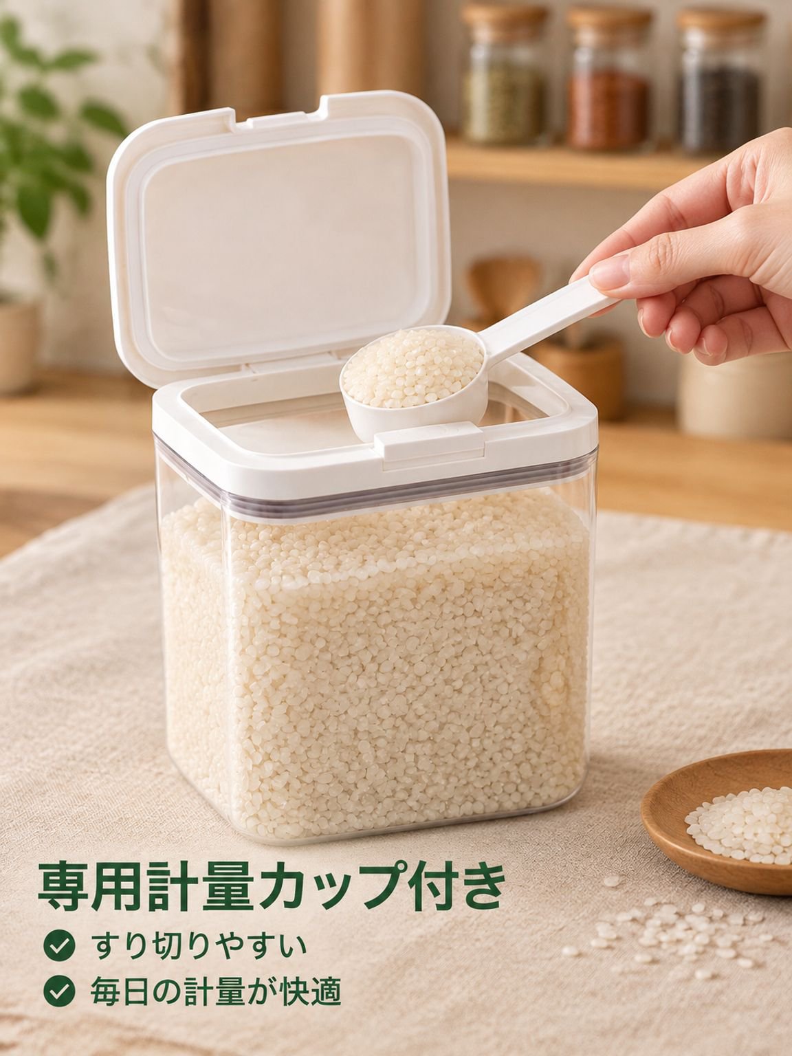 防湿米ストレージジャー