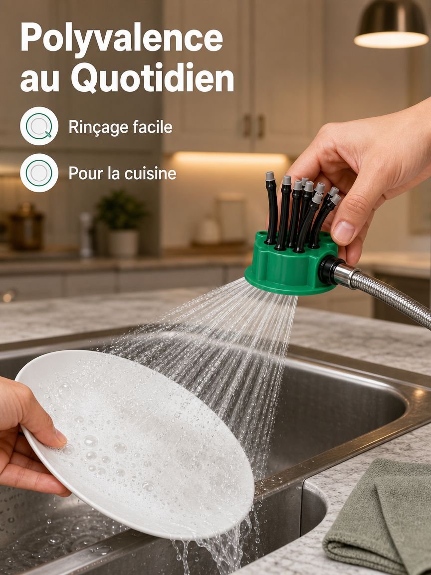 Système d'arrosage automatique avec plusieurs têtes