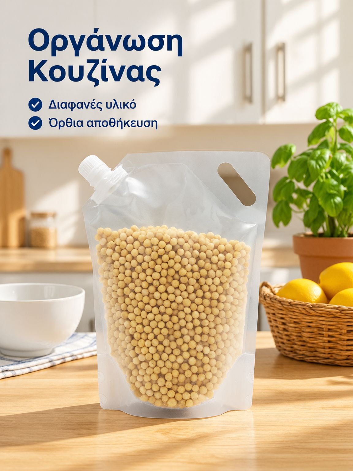 Μεγάλης διαμέτρου σακούλα αποθήκευσης δημητριακών με φρεσκάδα και αντοχή στην υγρασία
