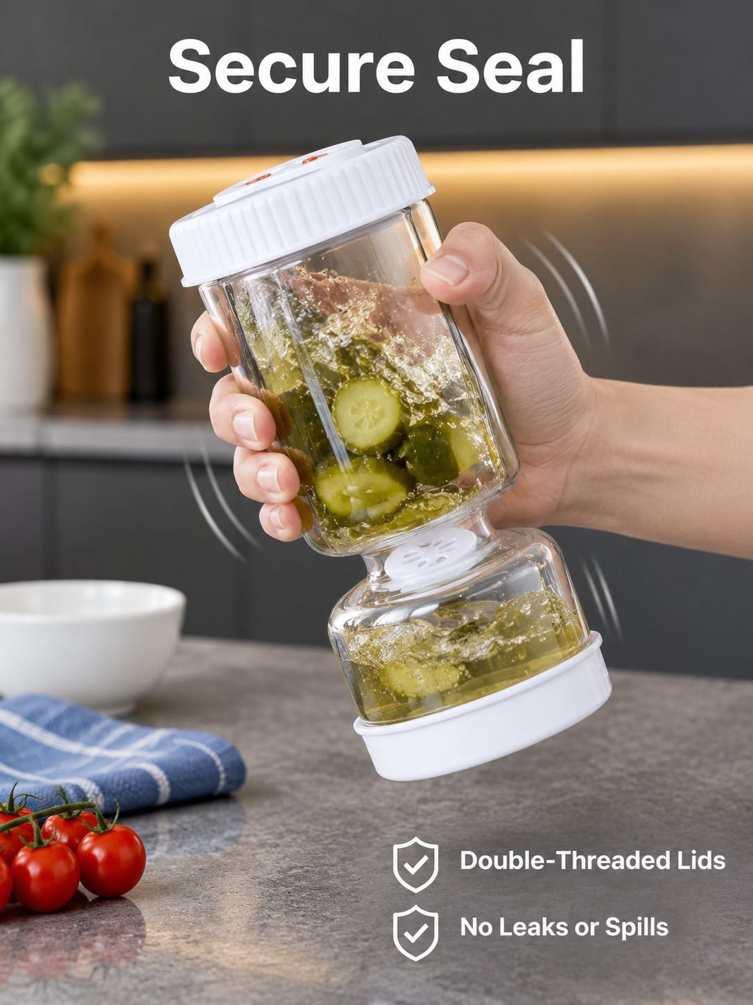 Food separation filter container