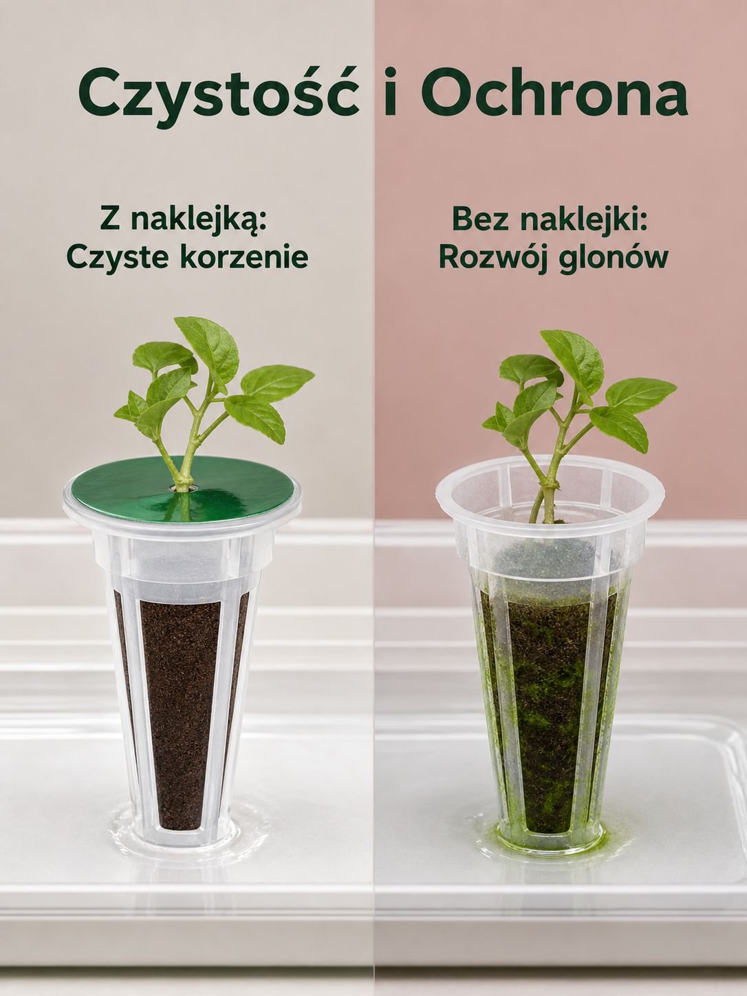 Uprawa ziół w koszyku hydroponicznym