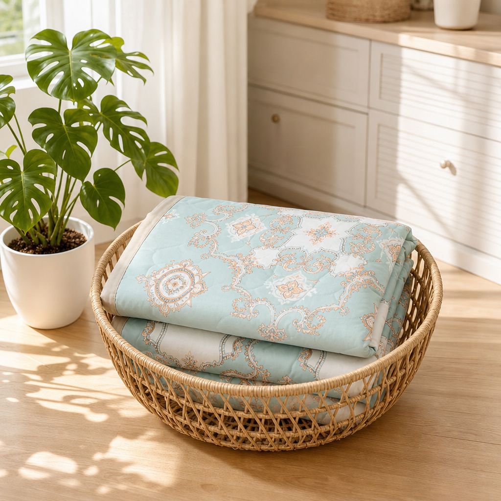 Cozy lightweight comforter for air-conditioned rooms