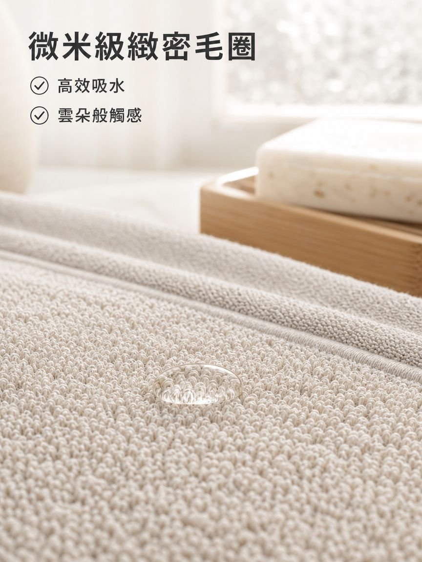柔軟浴巾