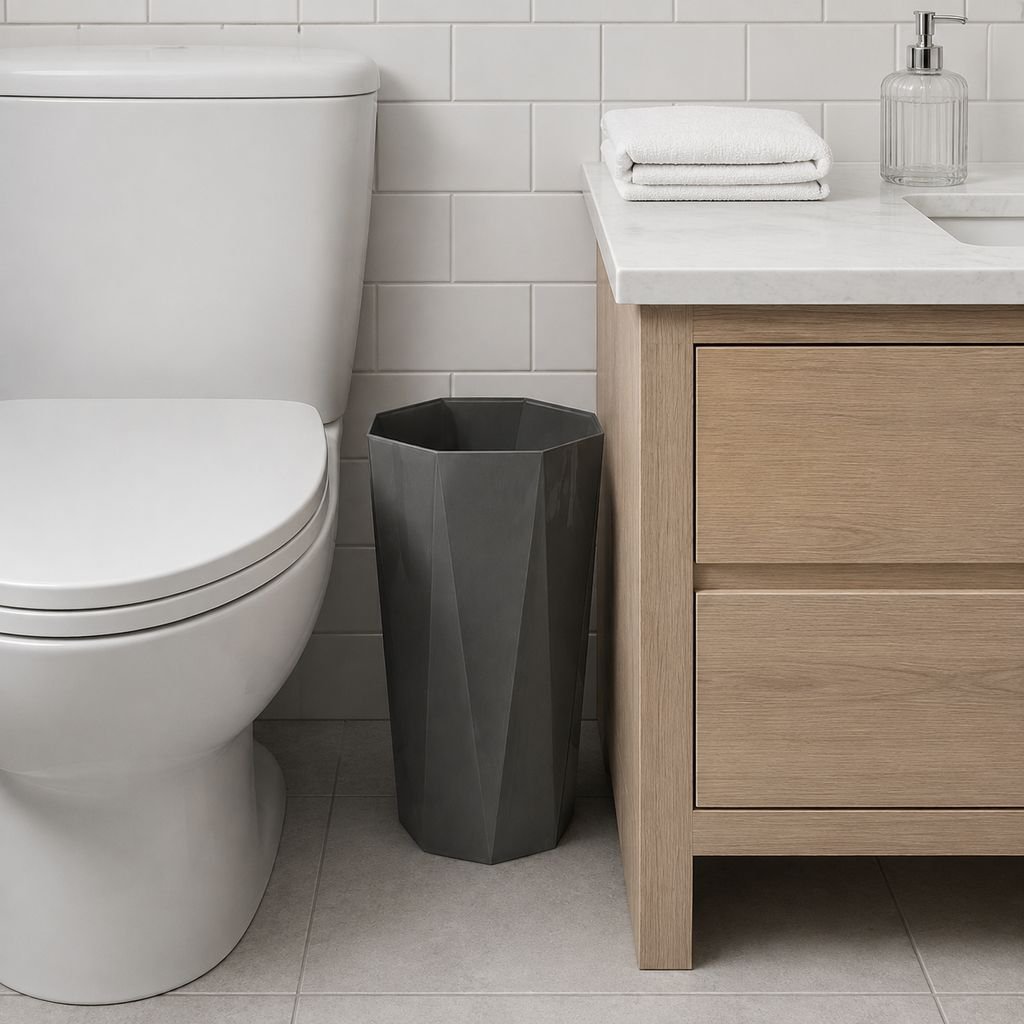 Nordic Style Large Capacity Office Bathroom Living Room Kitchen Trash Can