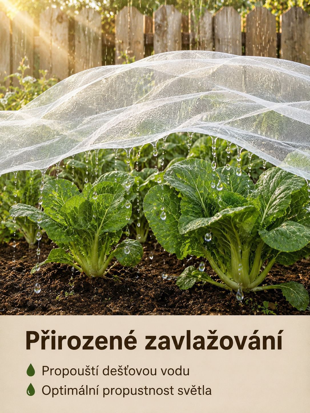 Zahradní fólie proti hmyzu a tepelná izolace pro skleníky a zeleninu