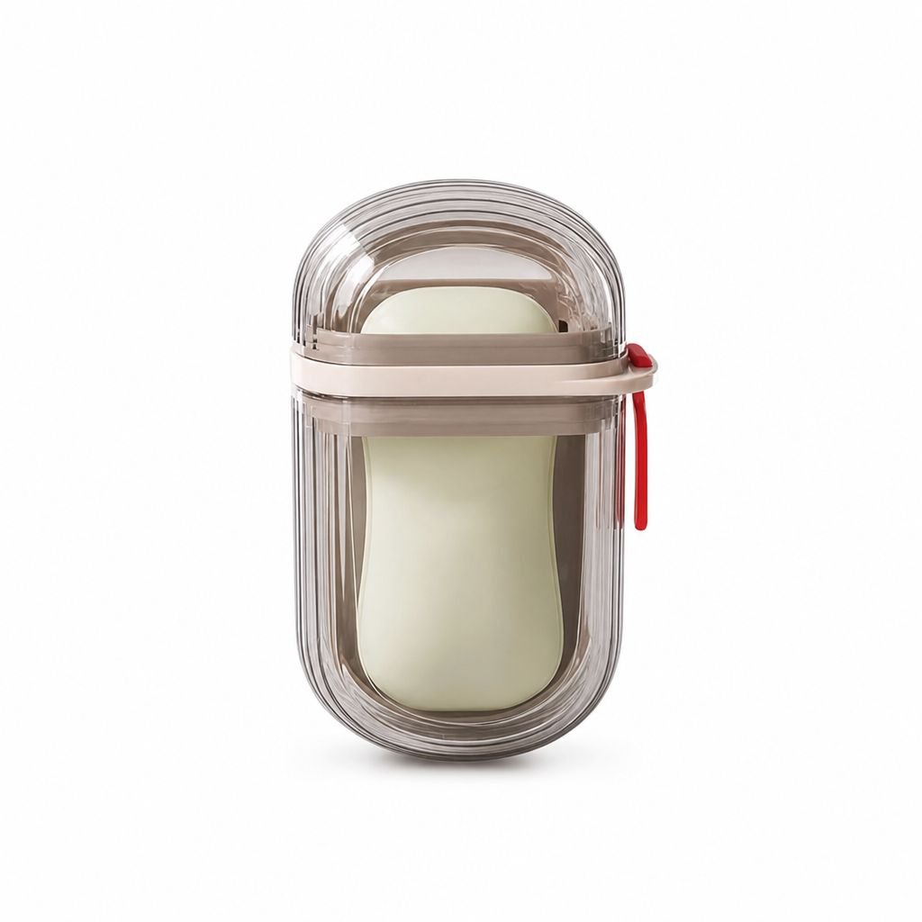 Boîte porte-savon et brosse à dents de voyage, accessoire de rangement pour salle de bain