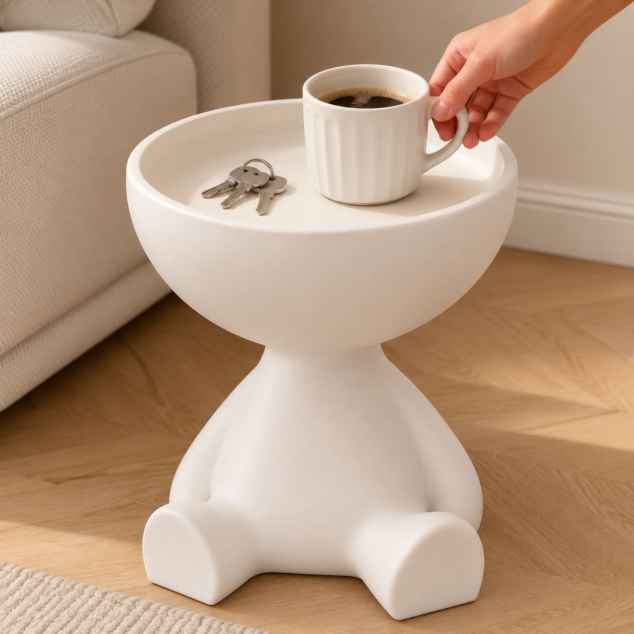 Home Movable Bedside Table Sofa Side Table Small Balcony Coffee Table