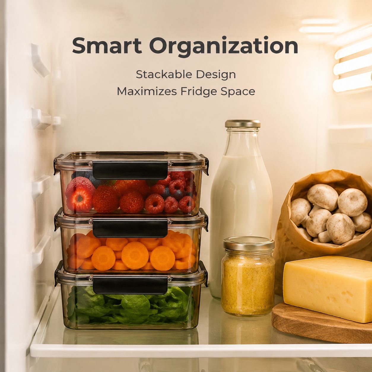 Large Airtight Refrigerator Food Storage Box