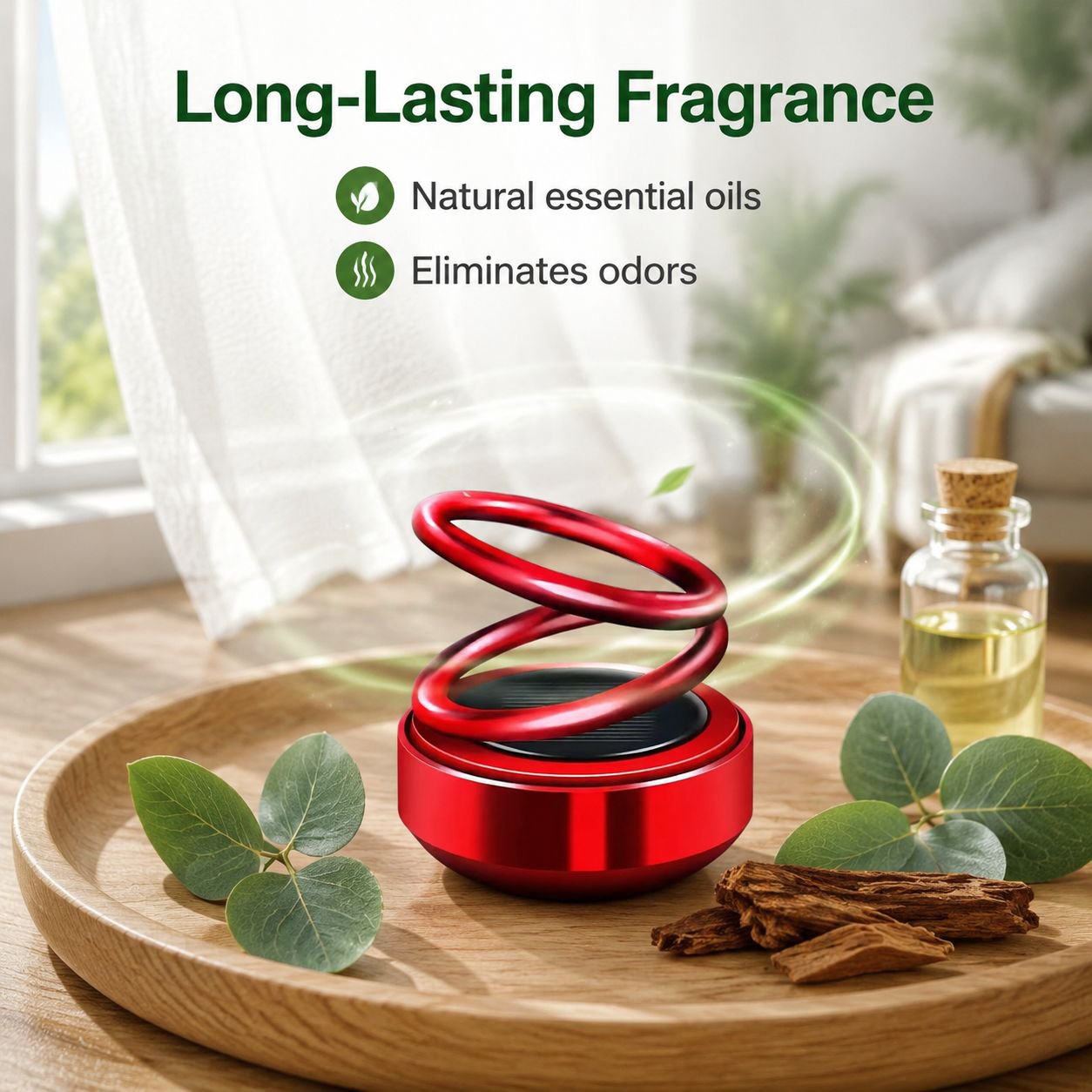 Solar Energy Floating Car Air Freshener Decoration