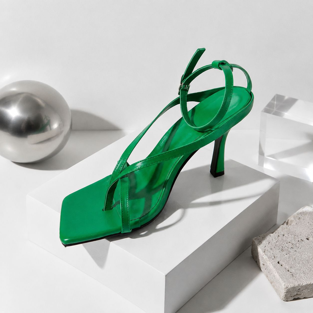  Modische High Heel Zehensandalen 
