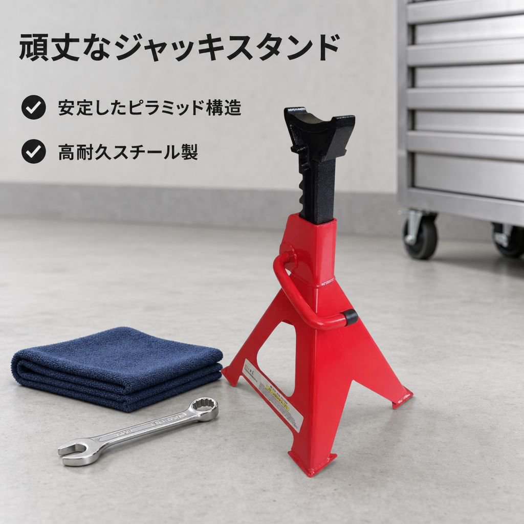 車用ジャッキベース安全スタンド メンテナンス必需品 2〜12トン汎用タイプ