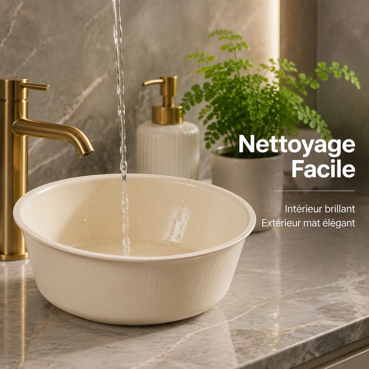 Bassin de lavage en plastique durable