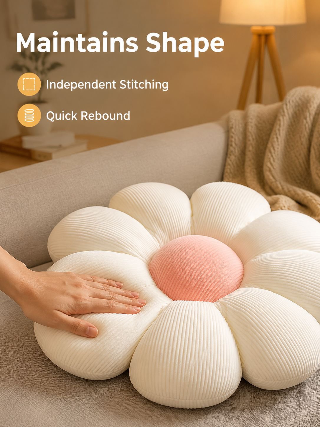Daisy Flower Cushion