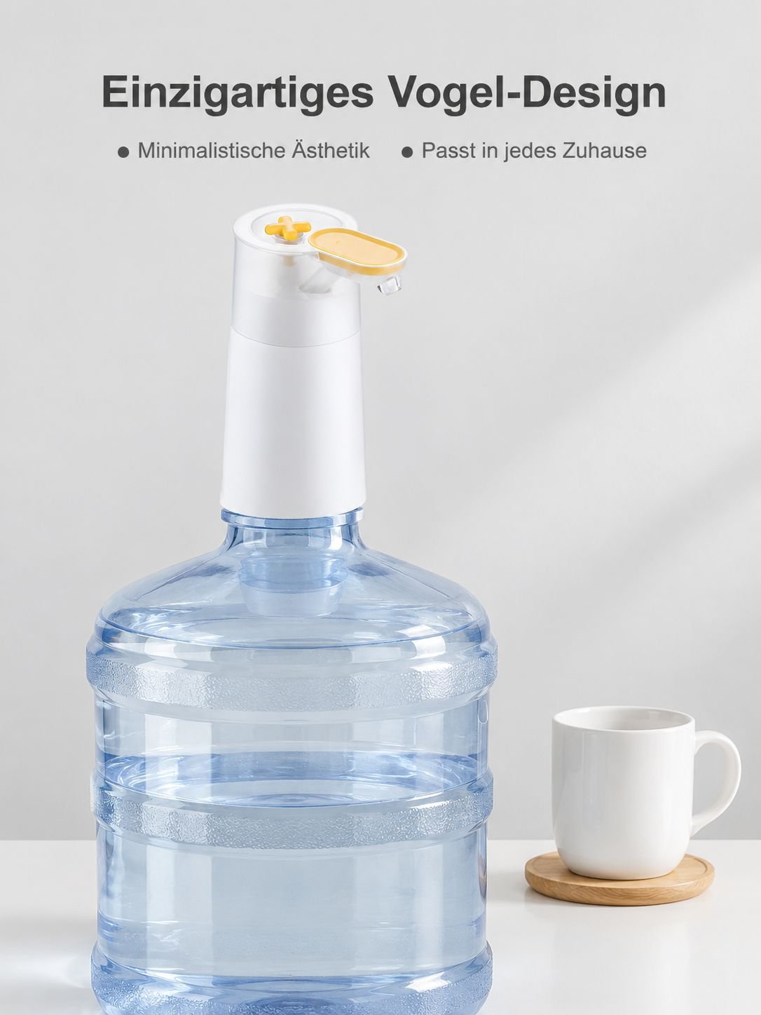 Pompe à eau électrique rechargeable pour bonbonne - Design oiseau