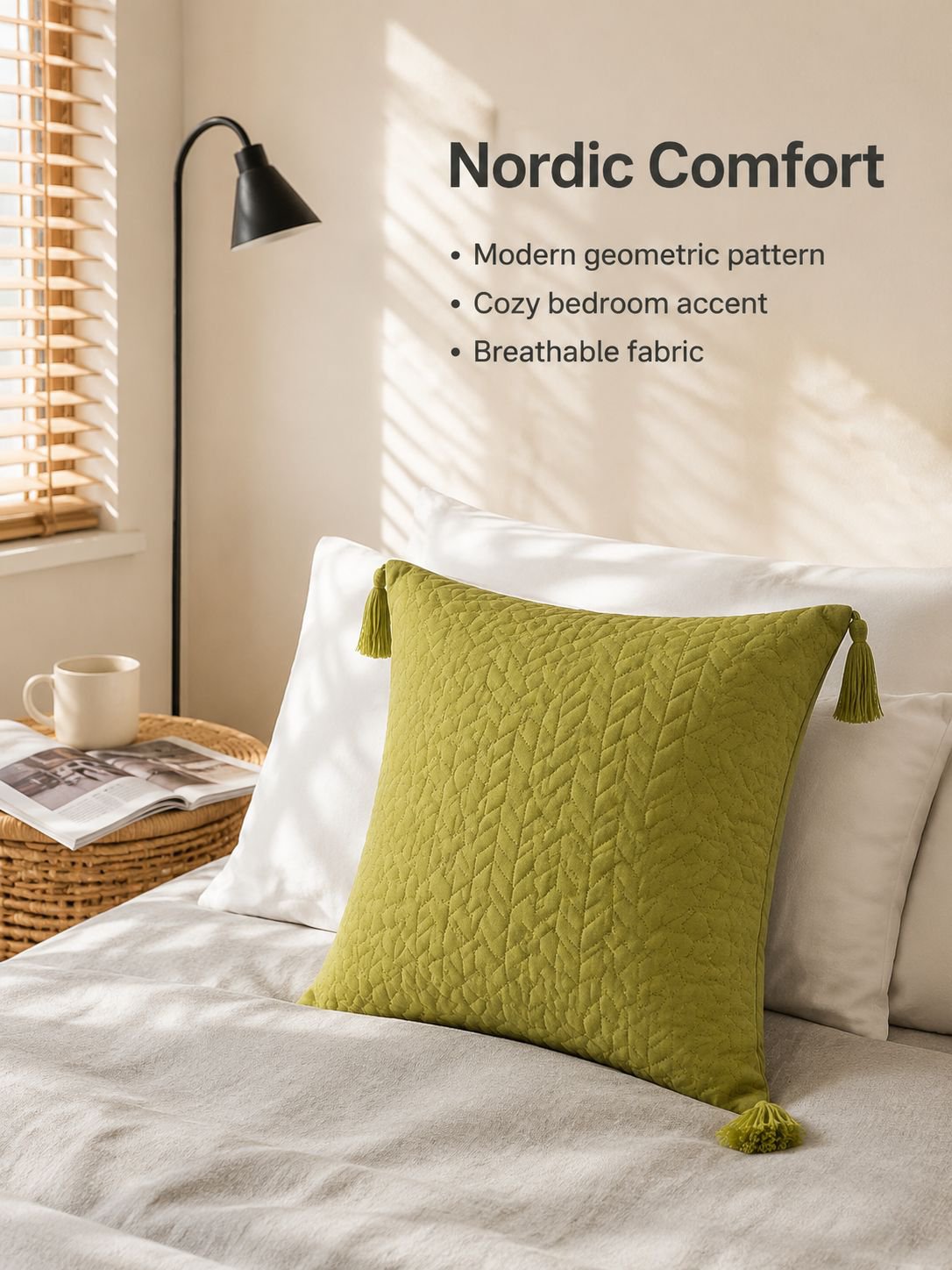 Nordic Style Geometric Tassel Cushion Cover