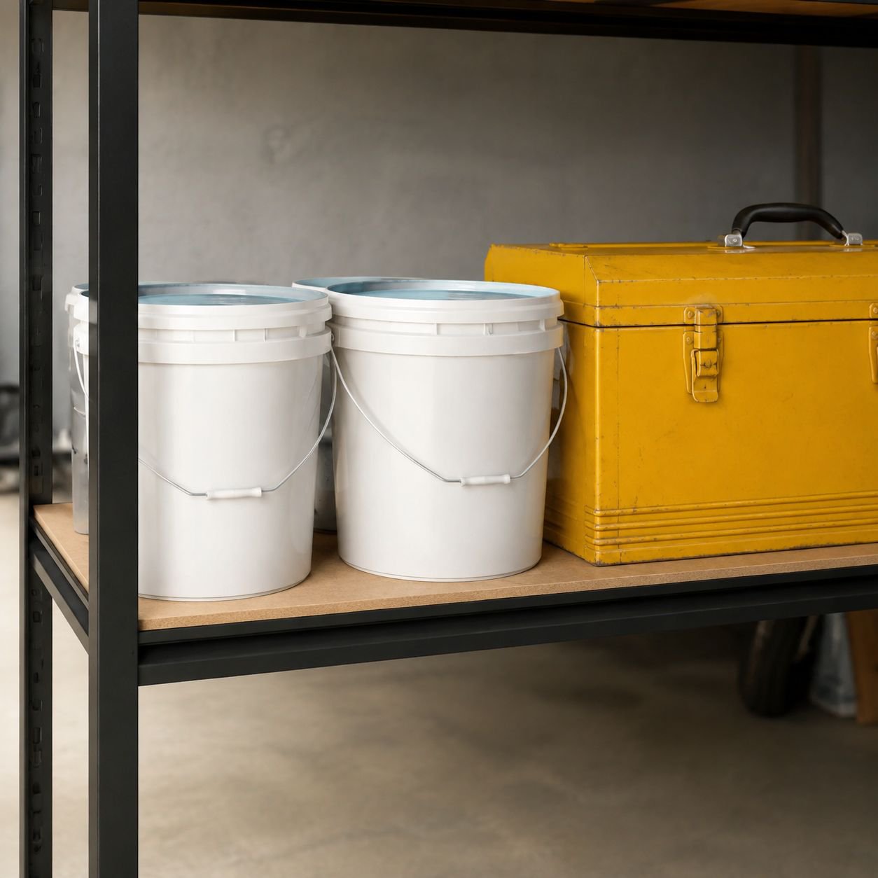 5-Tier Corrosion-Resistant Adjustable Boltless Steel MDF Heavy Duty Storage Rack