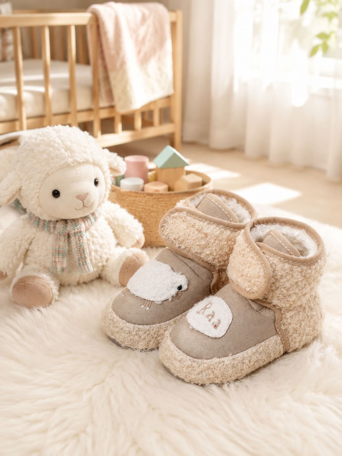 Botitas de nieve cálidas y adorables para bebés de 0 a 1 año