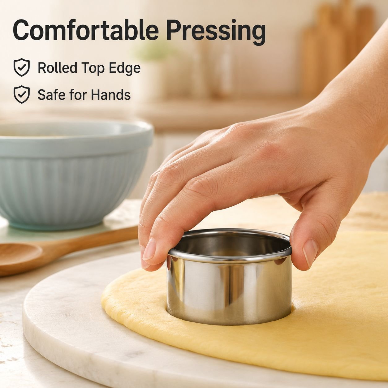 12-Piece Round Stainless Steel Cookie Cutter and Mousse Ring Cake Mold Set
