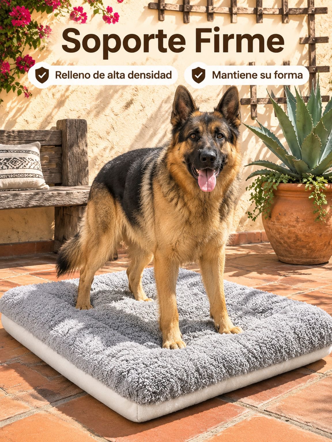 Cama para perros grandes, resistente a la suciedad y duradera