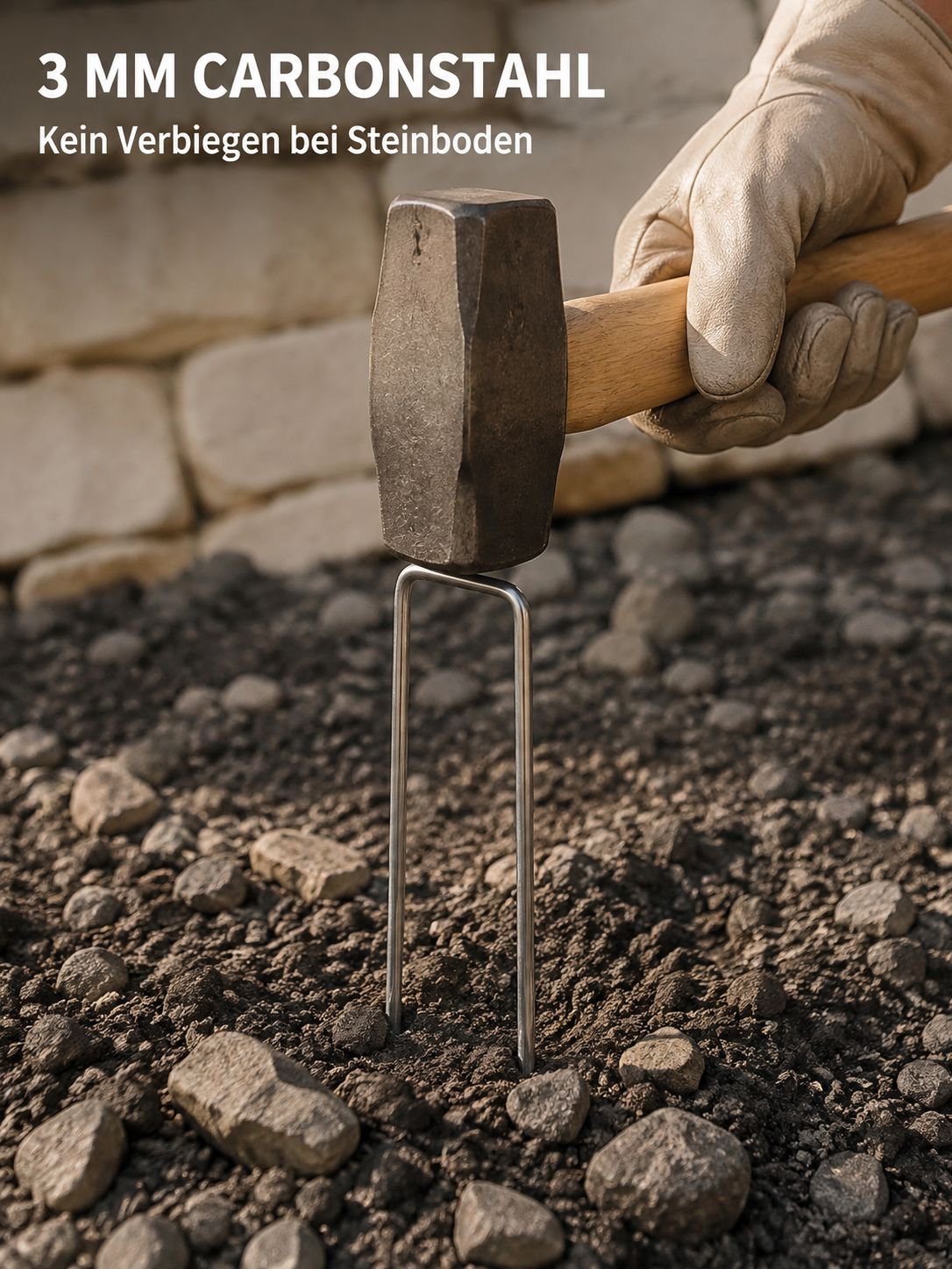 U-förmige Erdanker für Unkrautvlies, Garten Metallhaken