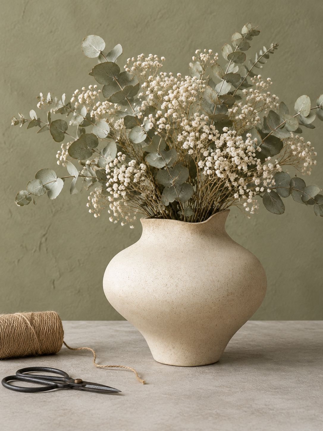 Vase en céramique irrégulier mat Misu