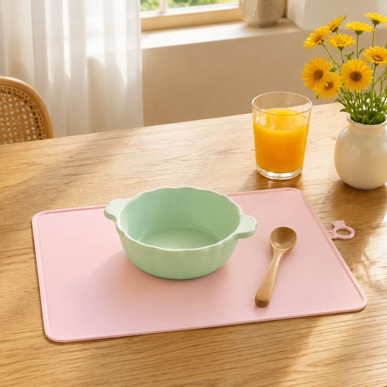 Taza plegable de silicona para alimentos