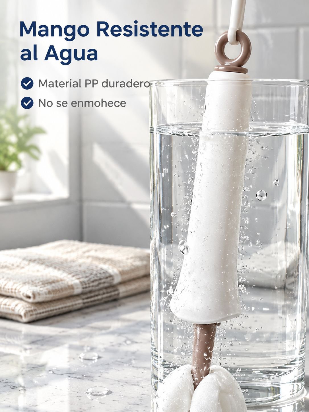 Cepillo para limpiar vasos, multifuncional, con funda antipolvo y exprimidor