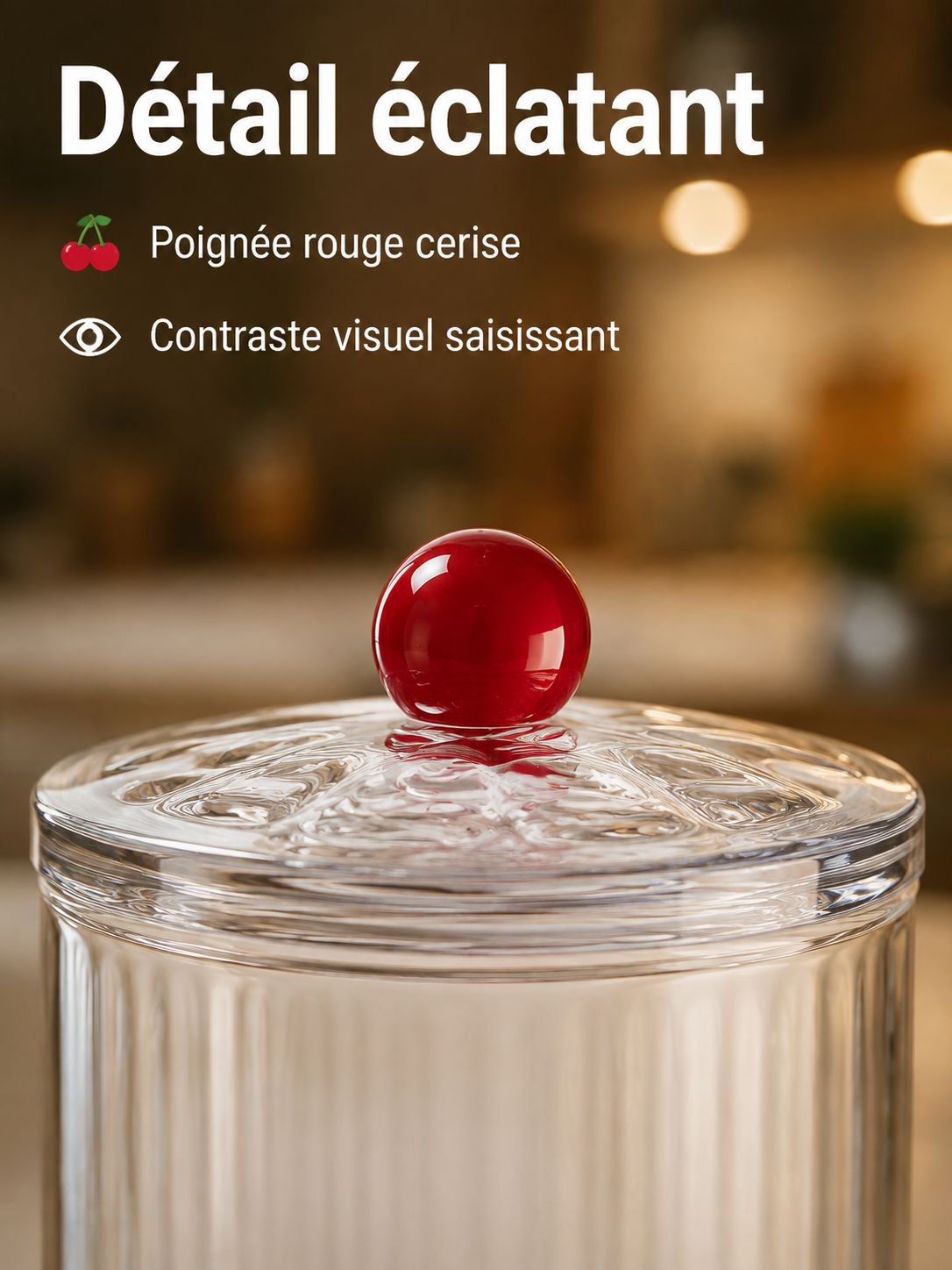 Bocal hermétique pour pâtes et café