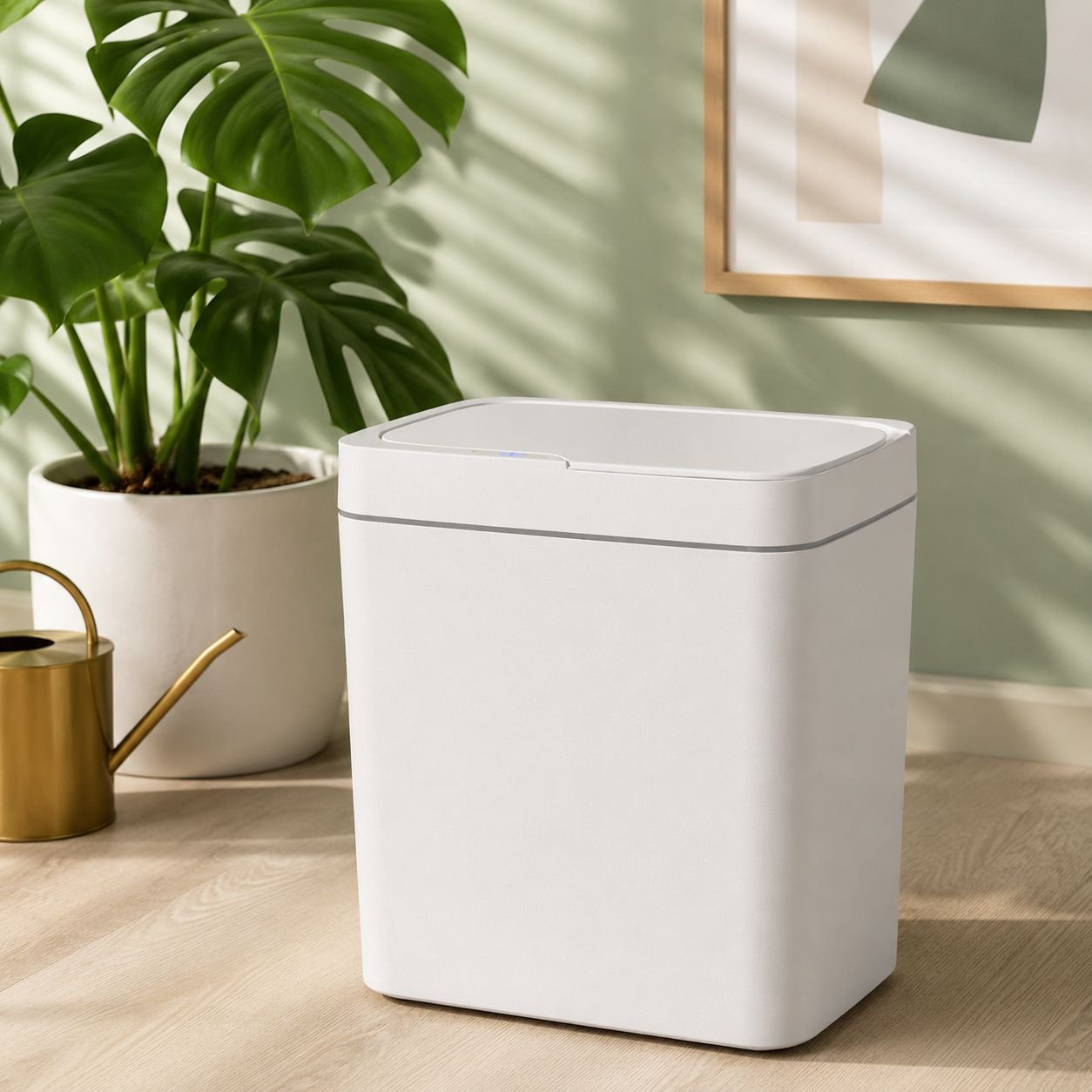 Poubelle à capteur automatique, sûre, économe en énergie, anti-collision, pour hôtel