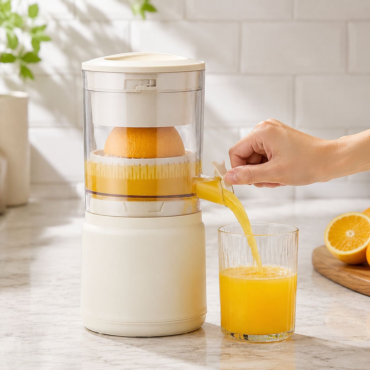 Multifunctional Juicer Cup with One-Touch Operation