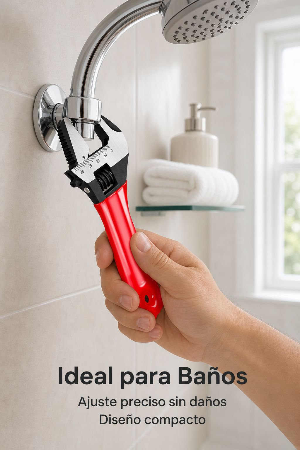 Llave de mango corto fácil de manejar