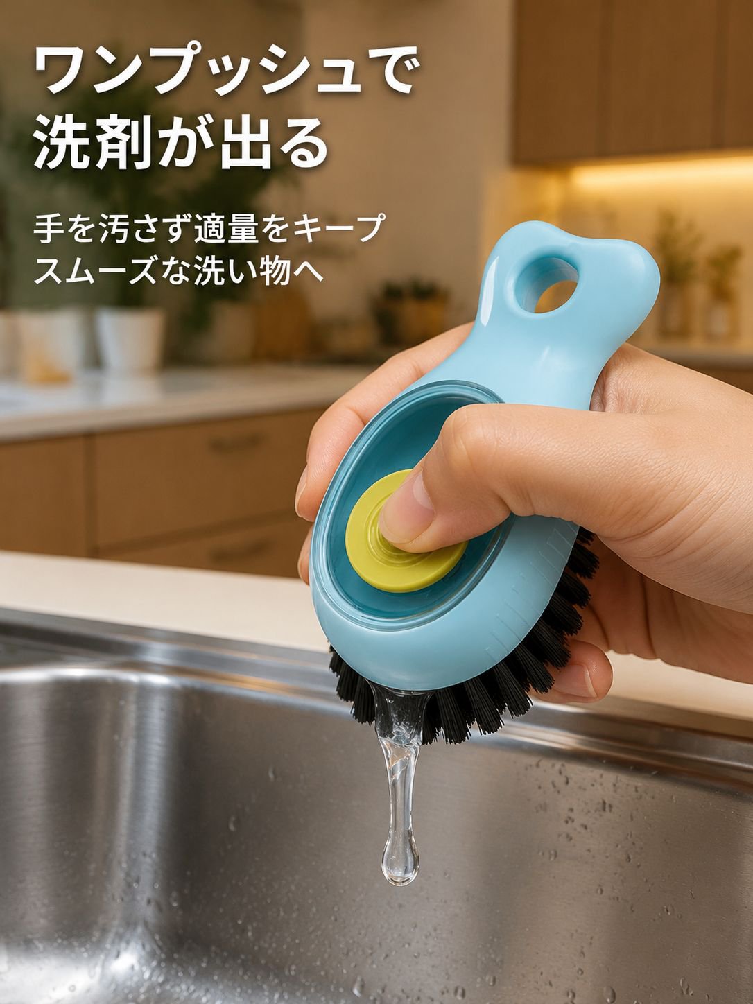 シンク用クリーニングブラシ 多機能コーナーブラシ