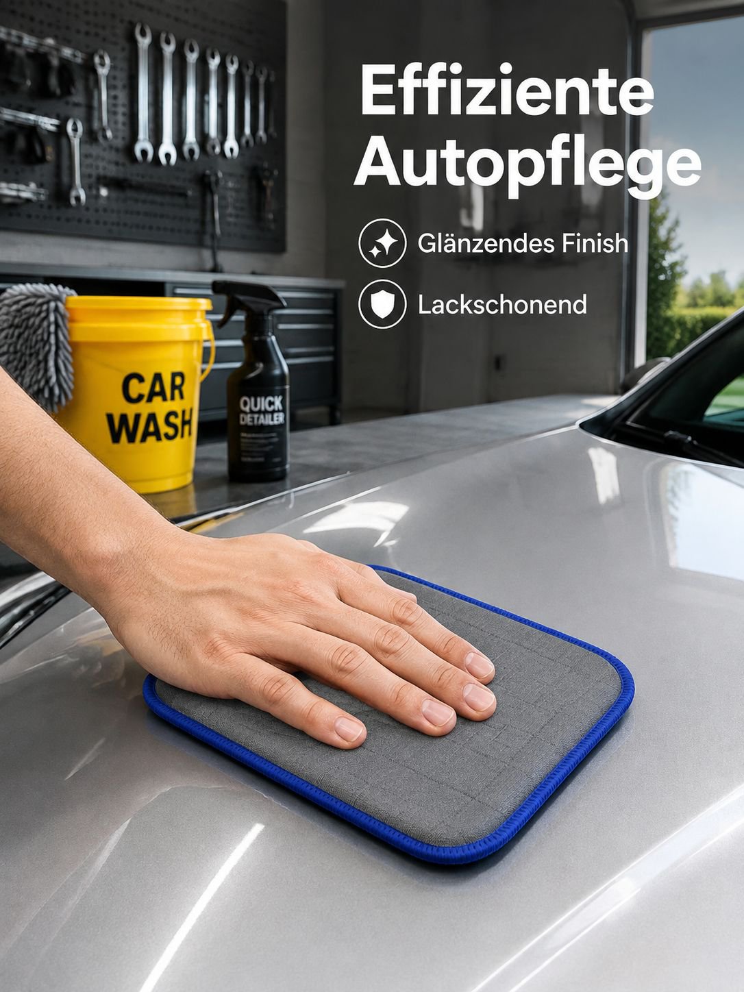 Kohlenstofffaser-Reinigungspad, vakuumverpackt, dickes, saugfähiges Polierpad