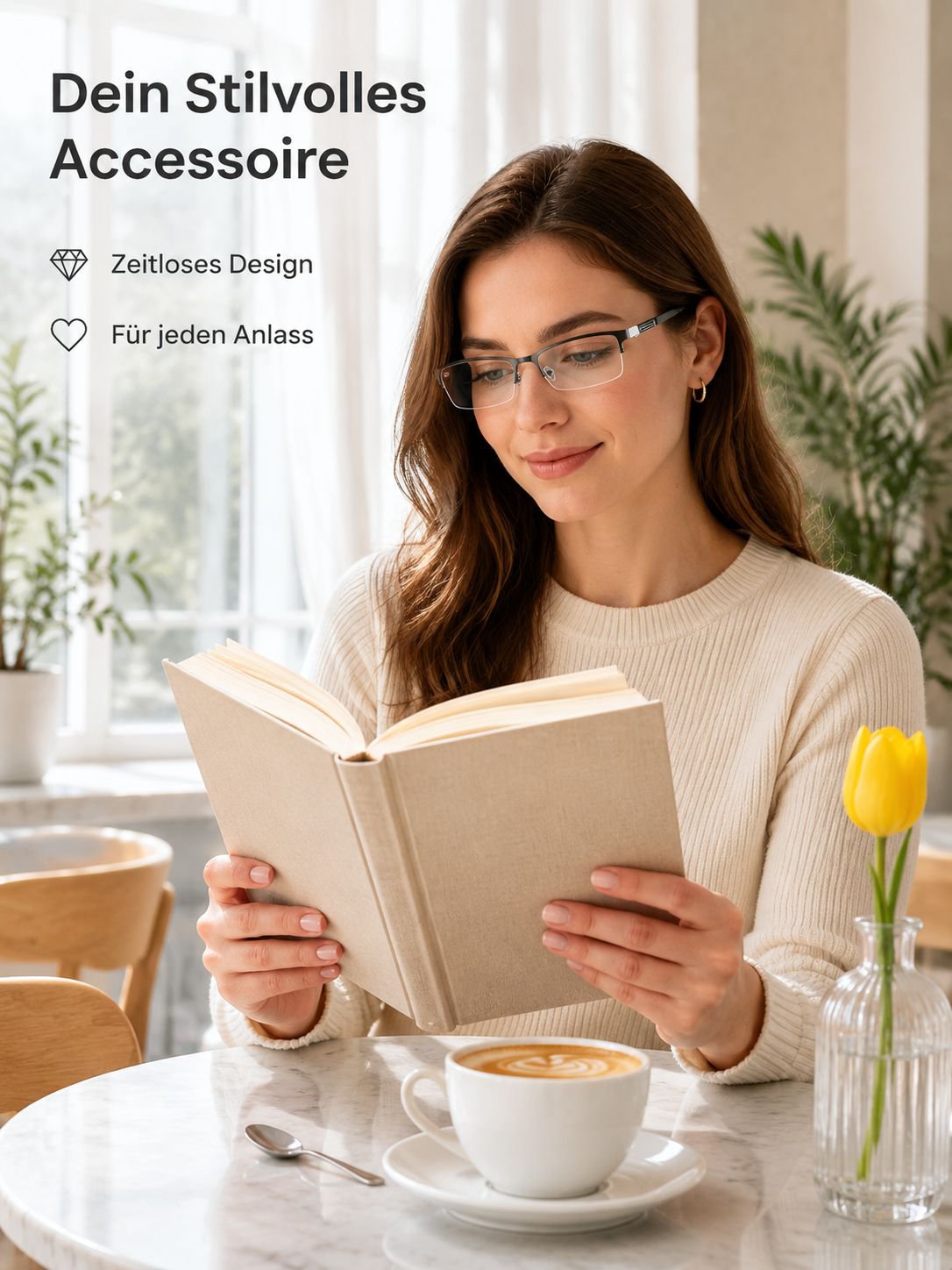 Ultraleichte halbrandige Blaulichtfilter-Brille für Kurzsichtige