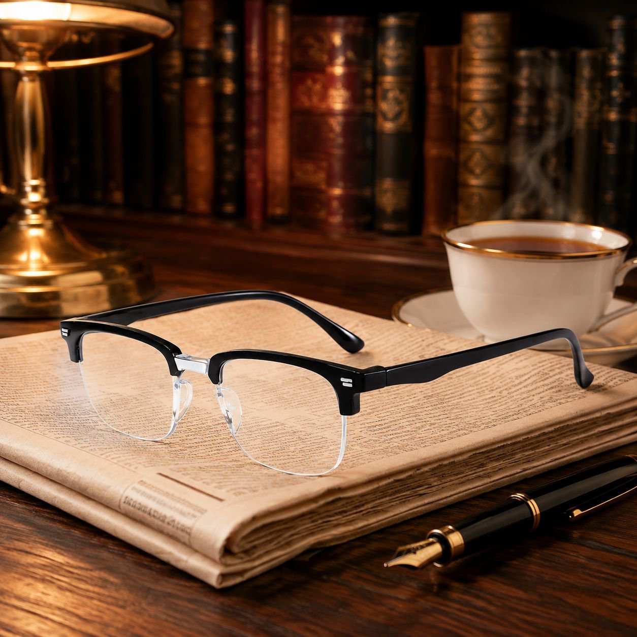 Blue Light Blocking HD Semi-Frame Presbyopic Glasses