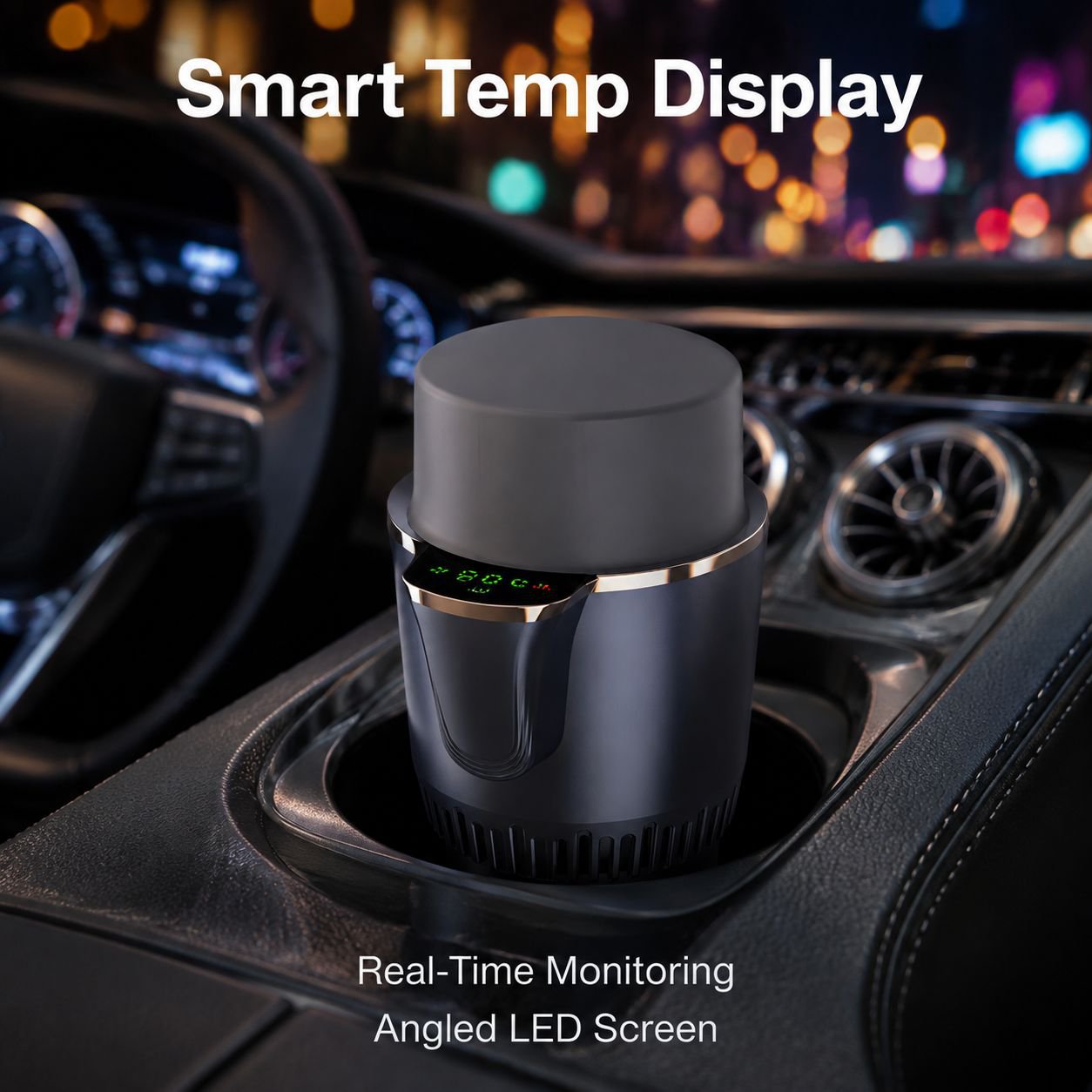 Car Heating and Cooling Mug, Insulated Refrigerated Cup