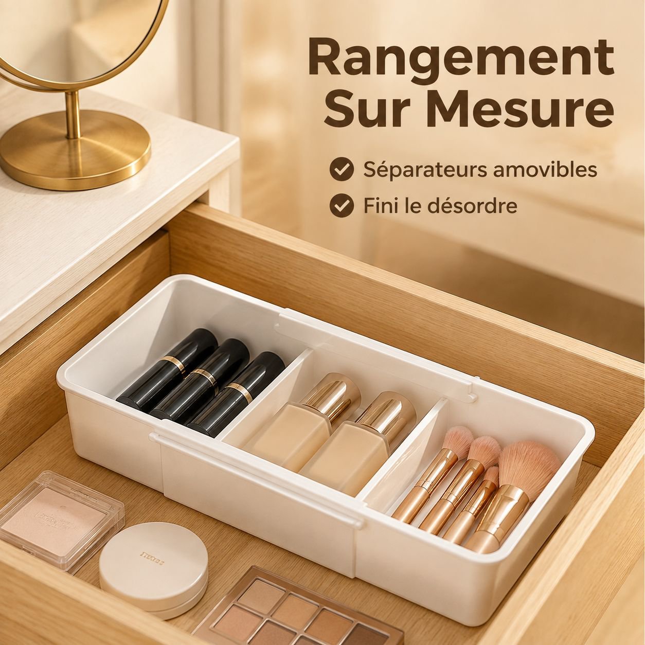 Séparateurs extensibles pour tiroirs