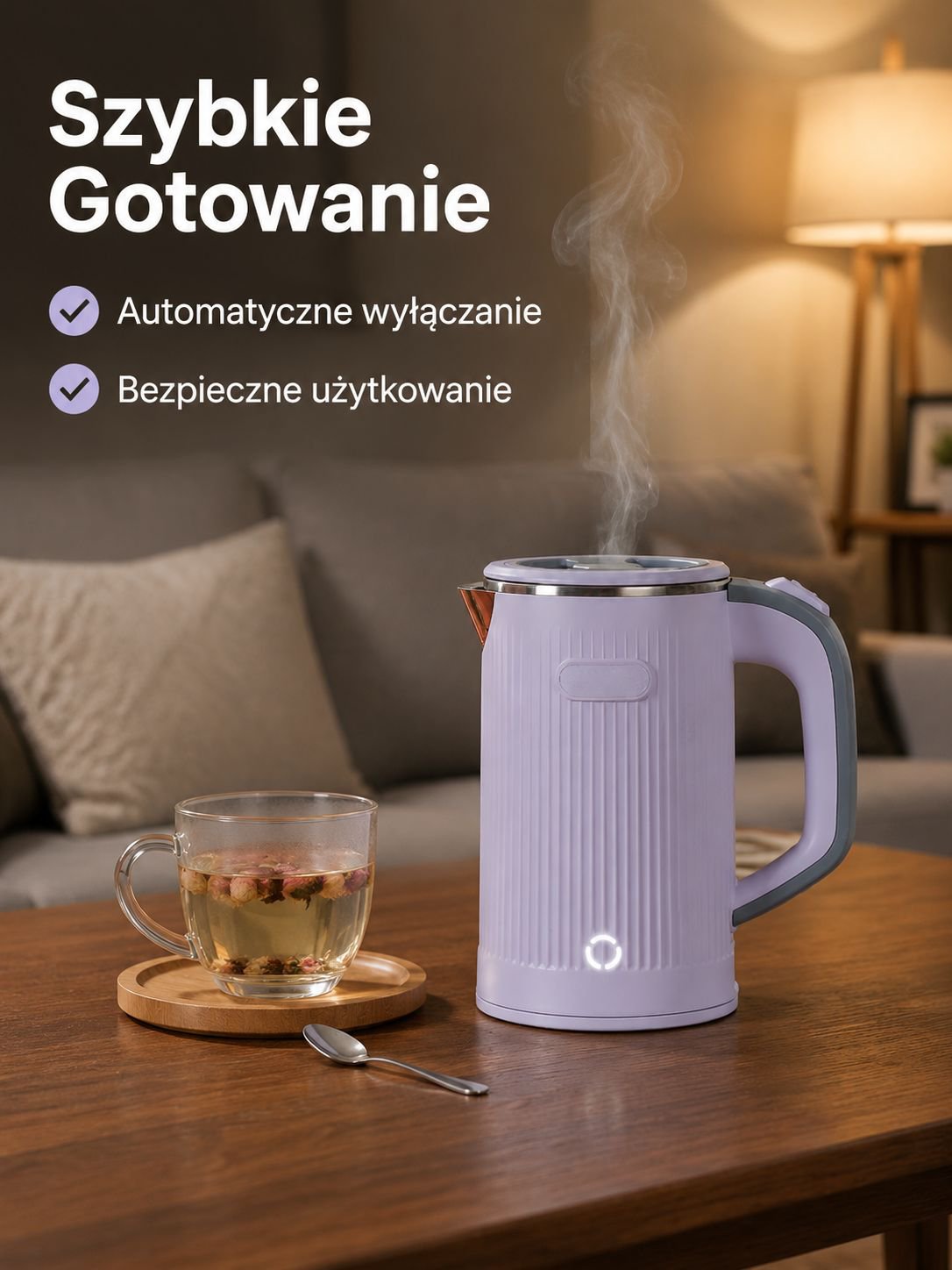 Przenośny czajnik elektryczny z automatycznym wyłączaniem i izolacją, idealny do podróży i domu