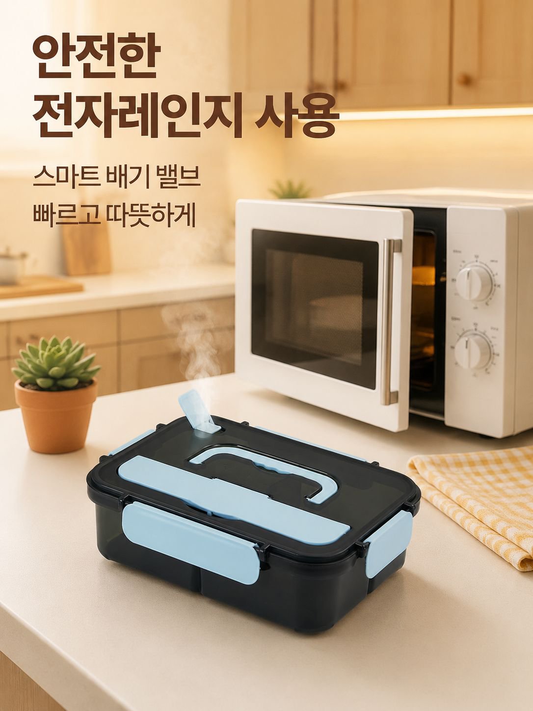 다기능 단열 도시락 접시