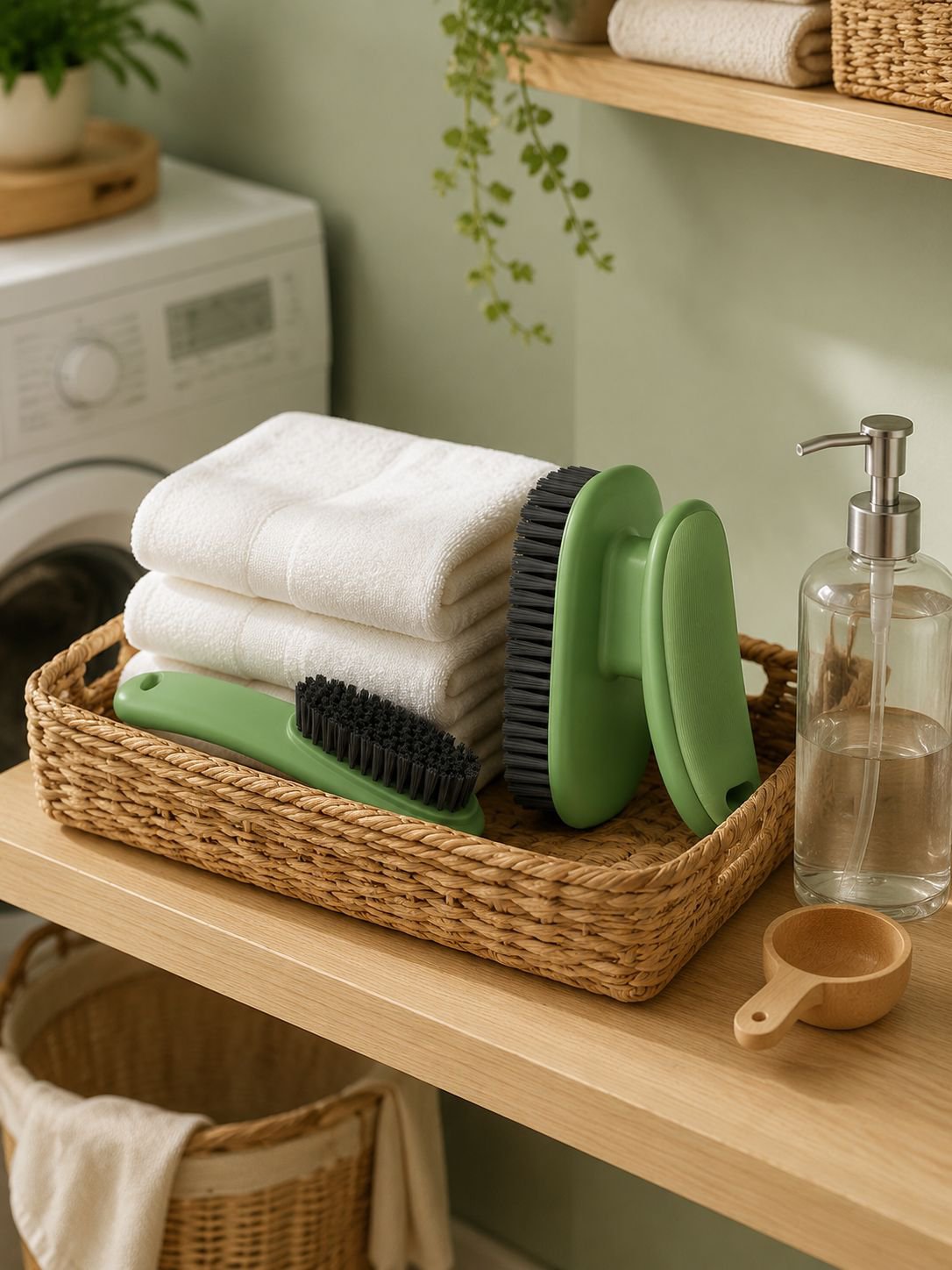 Multi-purpose cleaning brush for various household needs