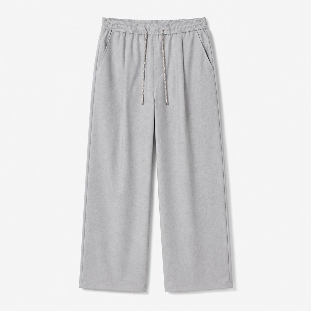 Pantalon long ample d'automne pour homme en lin mélangé