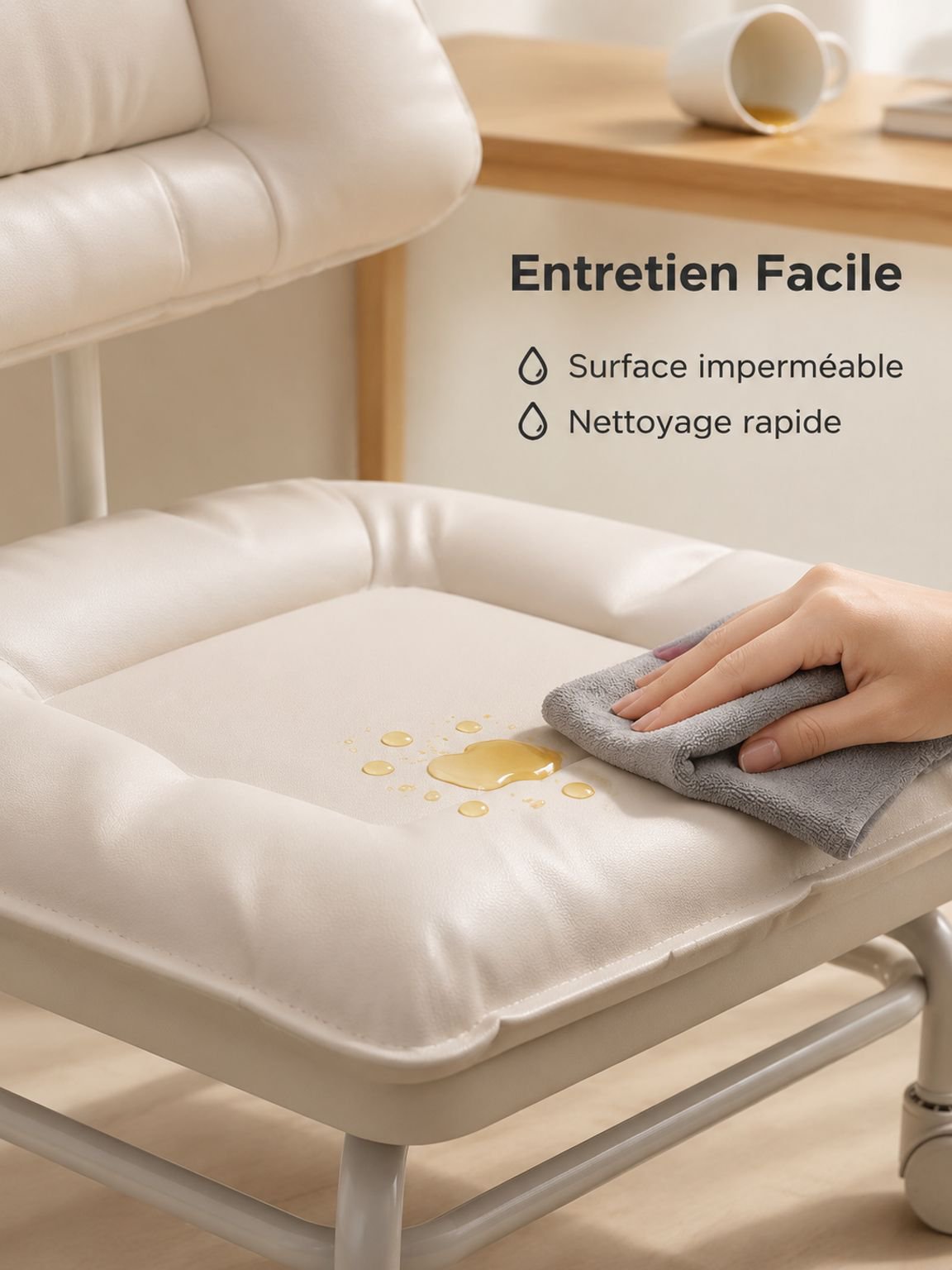 Fabrication de haute qualité pour une chaise à la fois durable et élégante.