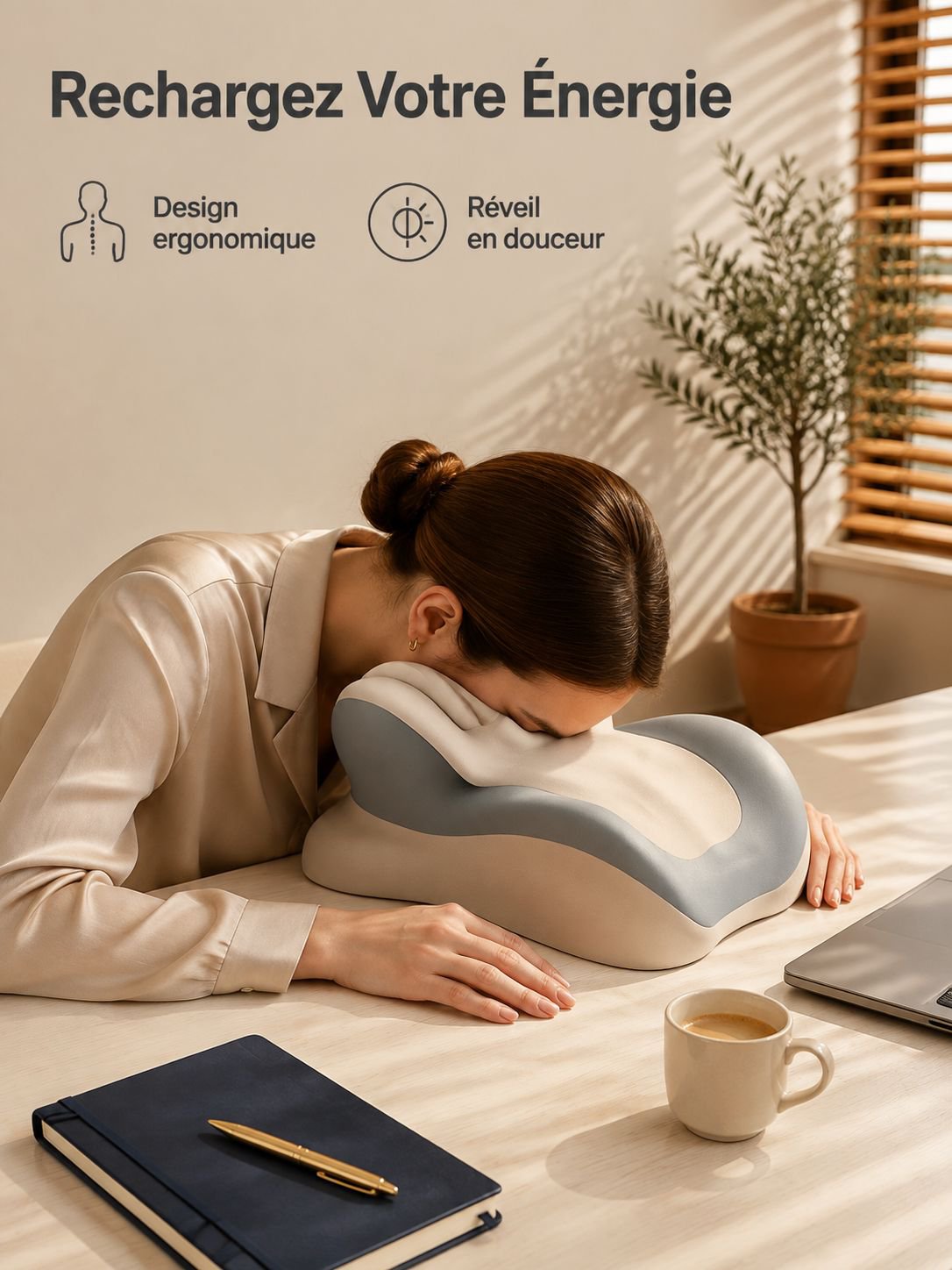 Almohada reposacabezas de espuma viscoelástica para dormir boca abajo, almohada para aliviar la pres