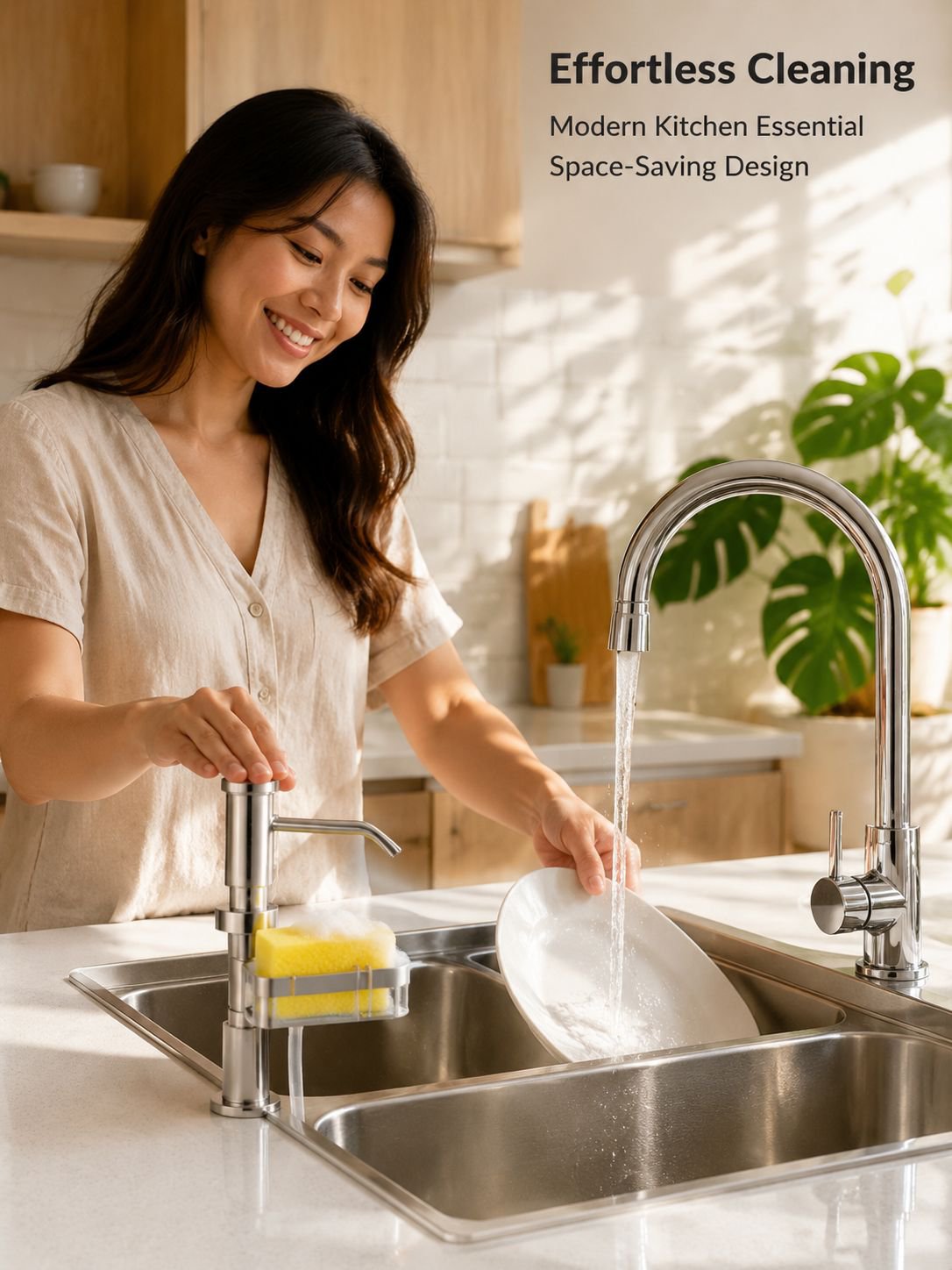 Extendable soap dispenser for sinks