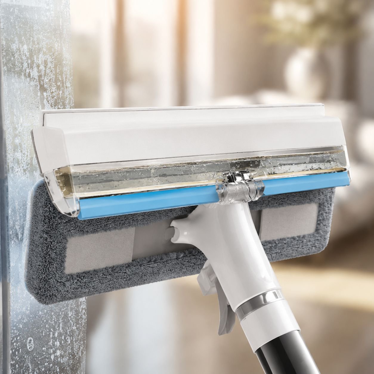 Durable scraper blade for highrise window cleaning