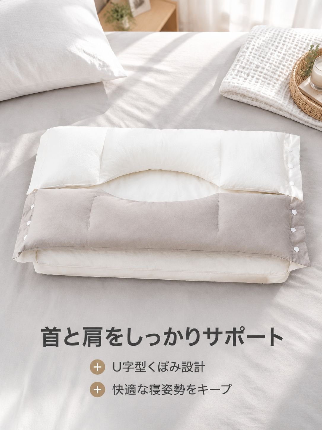 一人用変形しない快適な睡眠枕