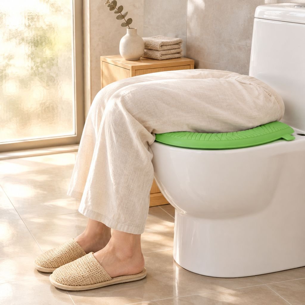 トイレ空間に馴染みやすいシンプルな便座カバー